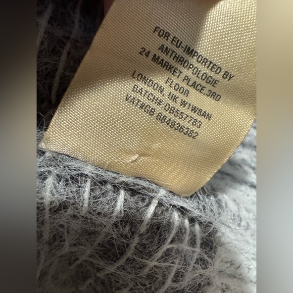 Anthropologie Sleeping On Snow FAROE Soft Fair Isle Off Shoulder Wool Sweater - Picture 10 of 11